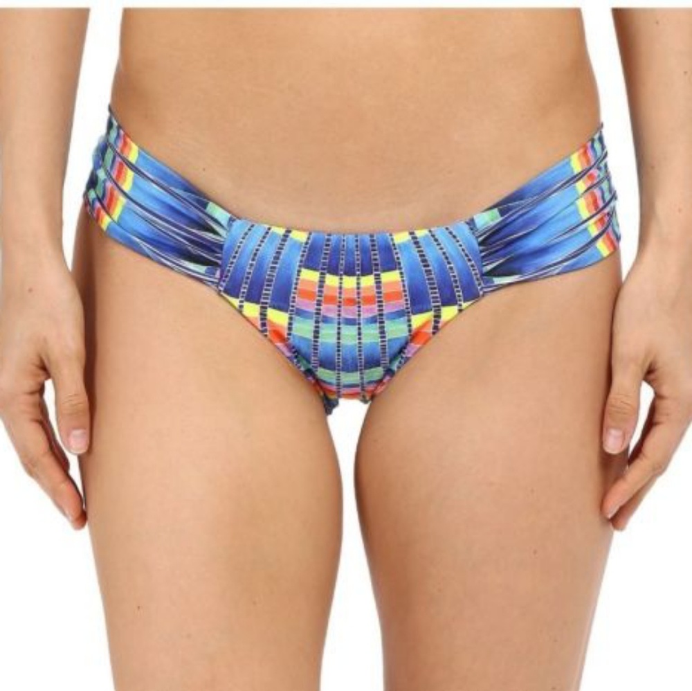 Mara Hoffman flight blue multi bikini bottom XS